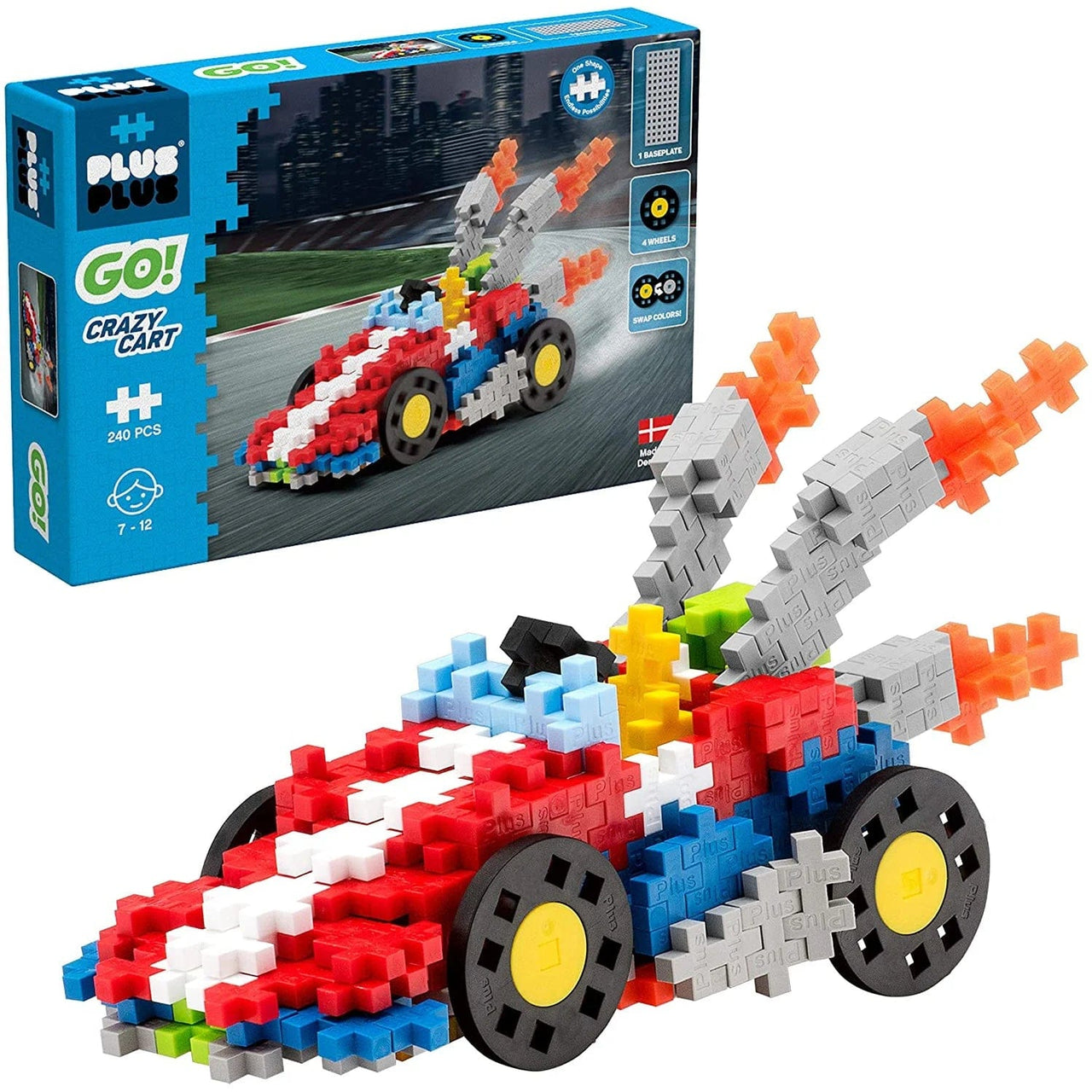 plus plus stem PLUS-PLUS - GO! CRAZY CART - 240PCS