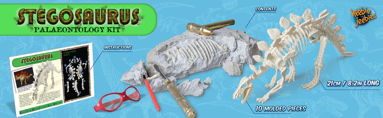 heebie jeebies stem Stegosaurus Palaeontology Kit