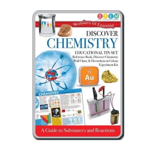 Wonders Of Learning stem Discover Chemistry STEM Educational Tin Set