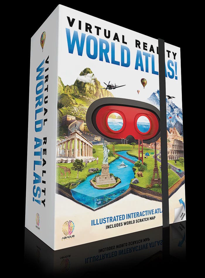 Abacus Brand stem Abacus Virtual Reality World Atlas Book and Gift Set