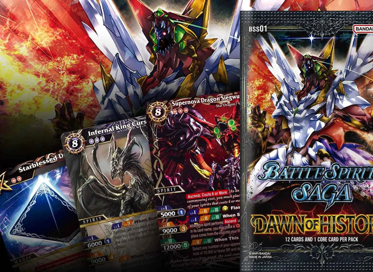 bandai Collectible Trading Cards Battle Spirits Saga Card Game Set 01 Dawn of History Booster Display (BSS01)