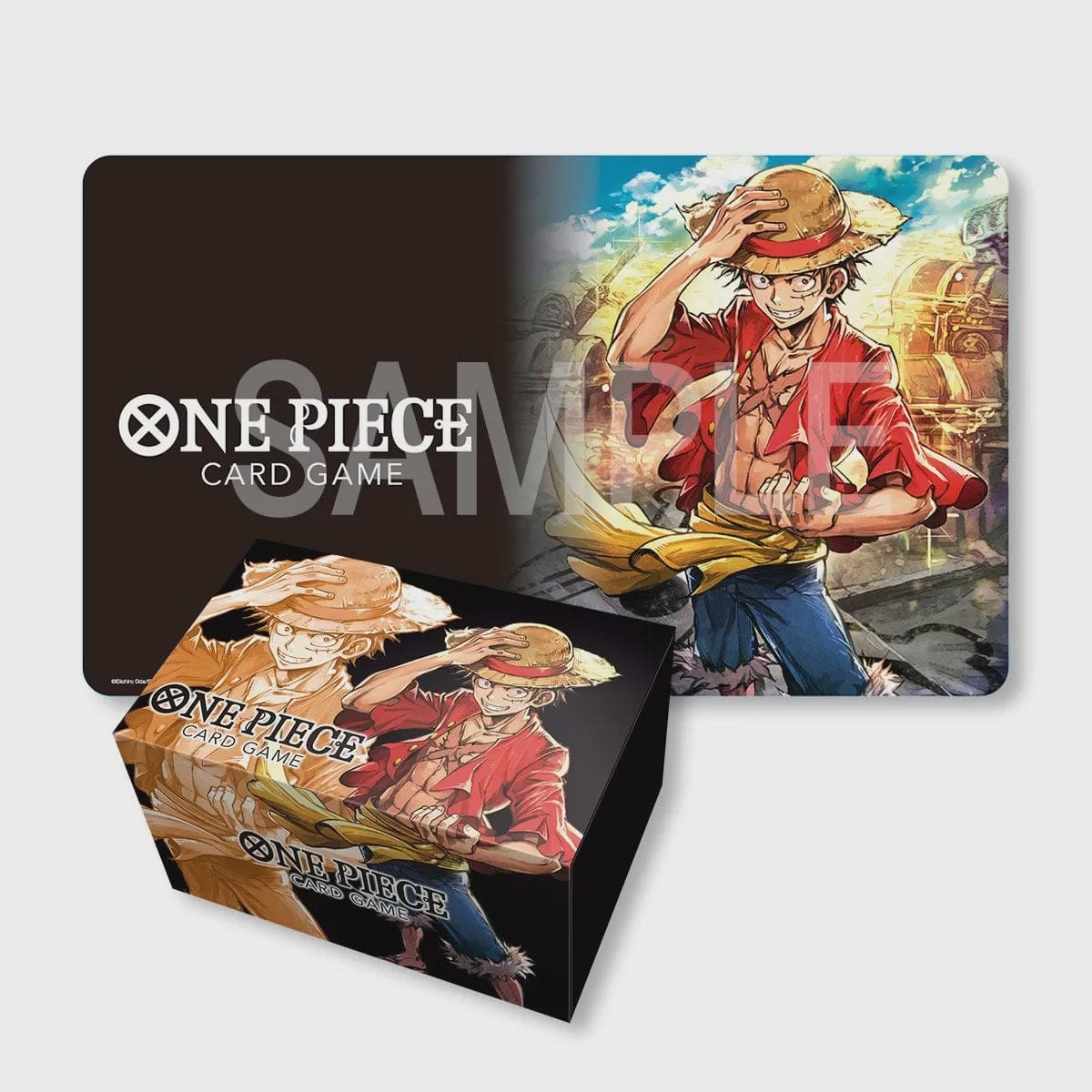 bandai Collectible Trading Cards One Piece Card Game Playmat and Storage Box Set Monkey.D.Luffy