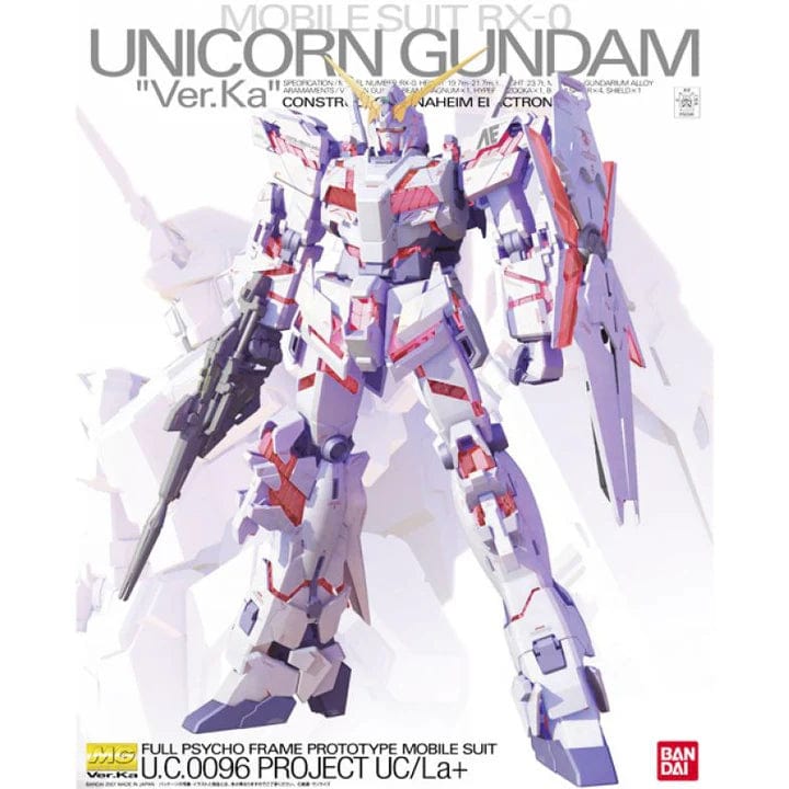 bandai Gundam MG GUNDAM - 1/100 - UNICORN GUNDAM VER.KA