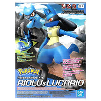 Thumbnail for bandai pokemon POKEMON - MODEL KIT RIOLU & LUCARIO