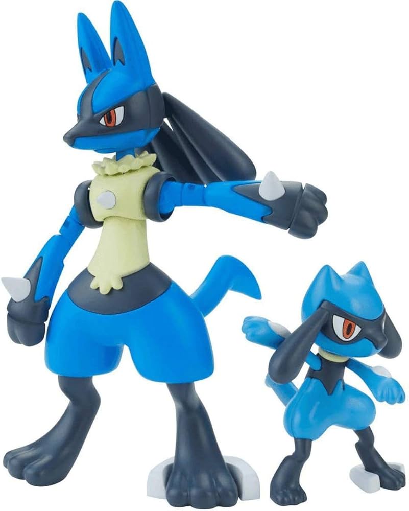 bandai pokemon POKEMON - MODEL KIT RIOLU & LUCARIO