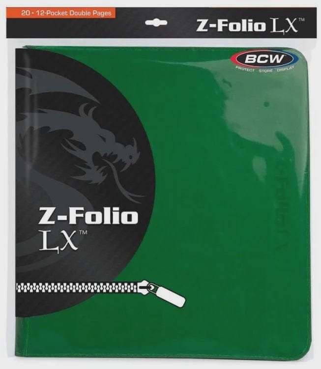 bcw binder BCW Z Folio LX Album 12 Pocket Green