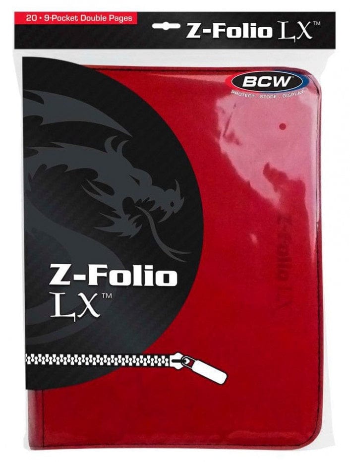 bcw General BCW Z Folio LX Album 9 Pocket Red