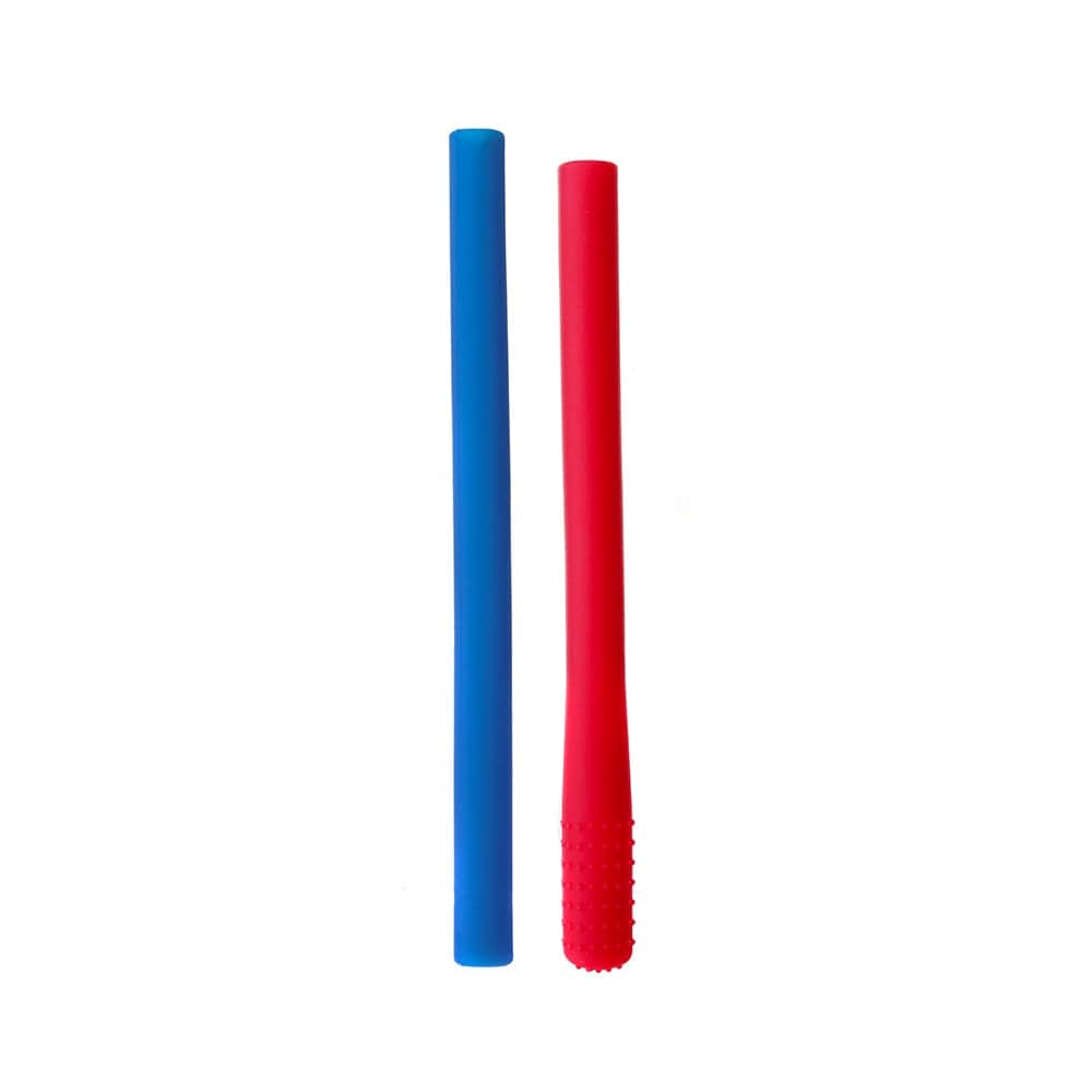 Chewigem sensory Chewigem: Pencil covers - Blue/Red (4 pack-2 blue 2 red)