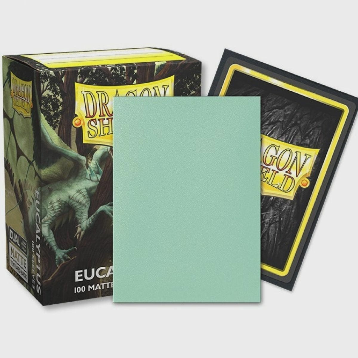 Dragon Shield Accessories Sleeves - Dragon Shield - Box 100 - Standard Size Dual Matte Eucalyptus Green Lehel