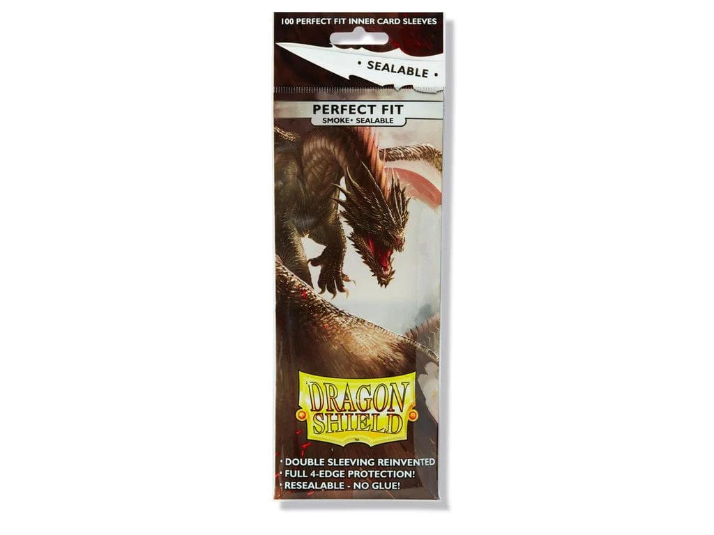 Dragon Shield Collectible Trading Cards Sleeves - Dragon Shield - Perfect Fit Sealable - Standard - Smoke