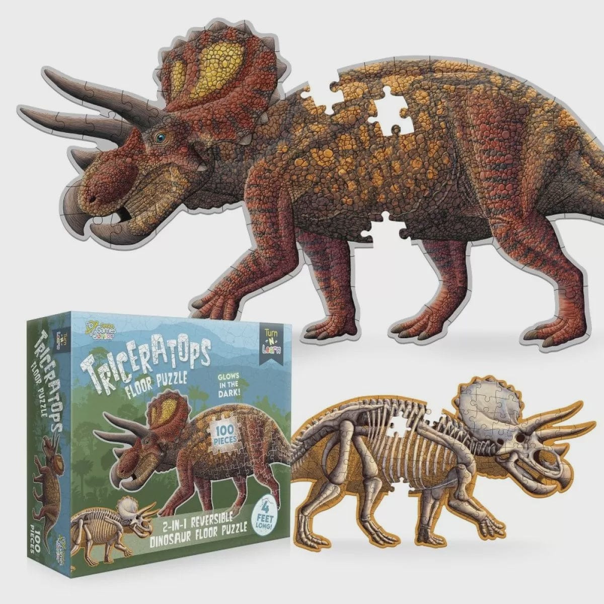 genius games puzzle Turn N Learn: Triceratops Puzzle