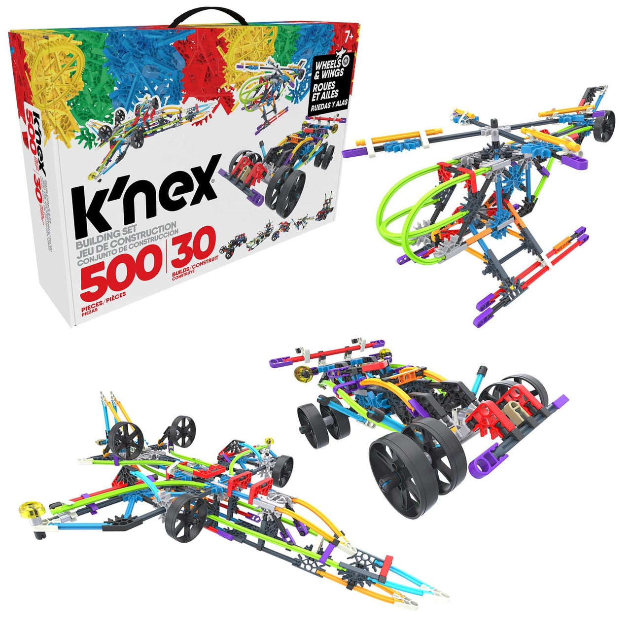 knex stem knex - Wings and Wheels 500 pieces 30 builds