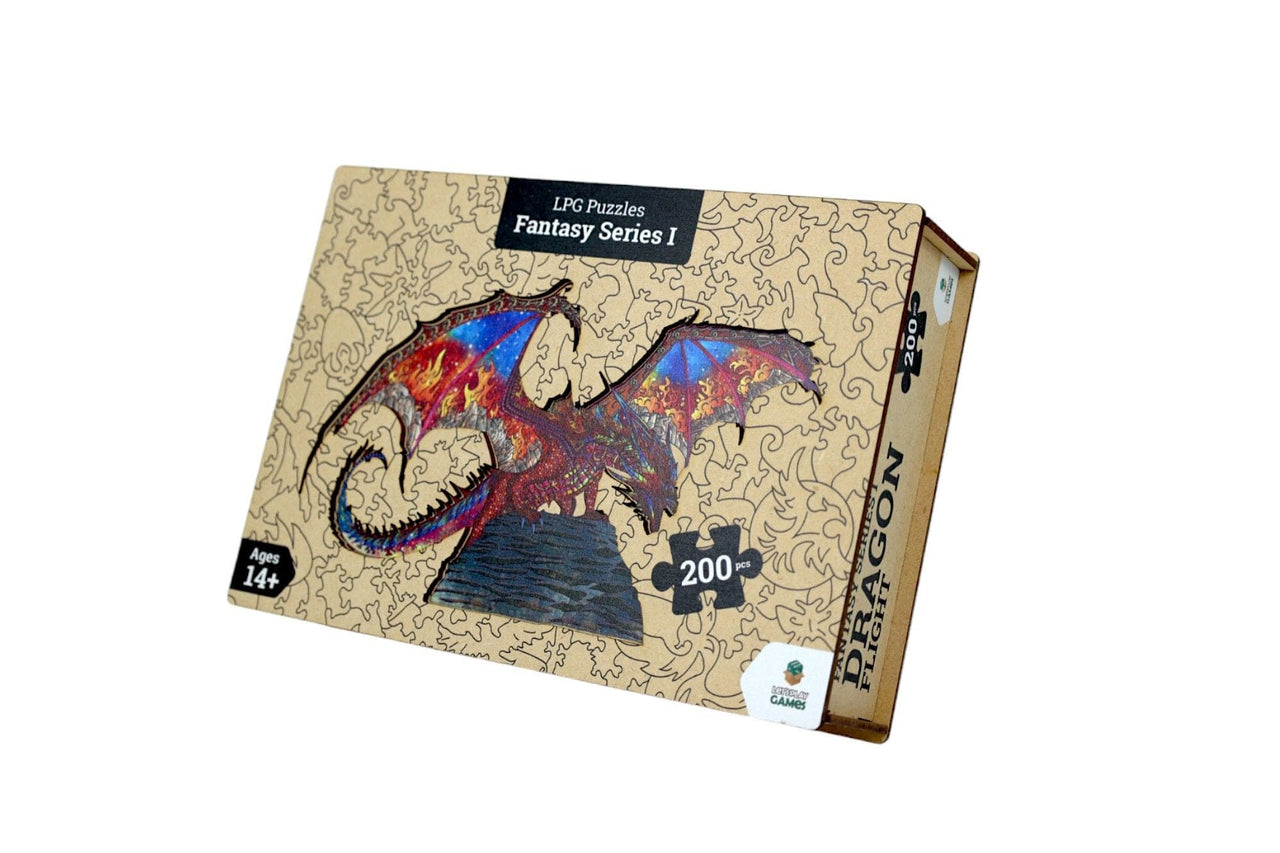 lets play games Wooden puzzle LPG Puzzles Wooden Fantasy Puzzle - Dragon Flight