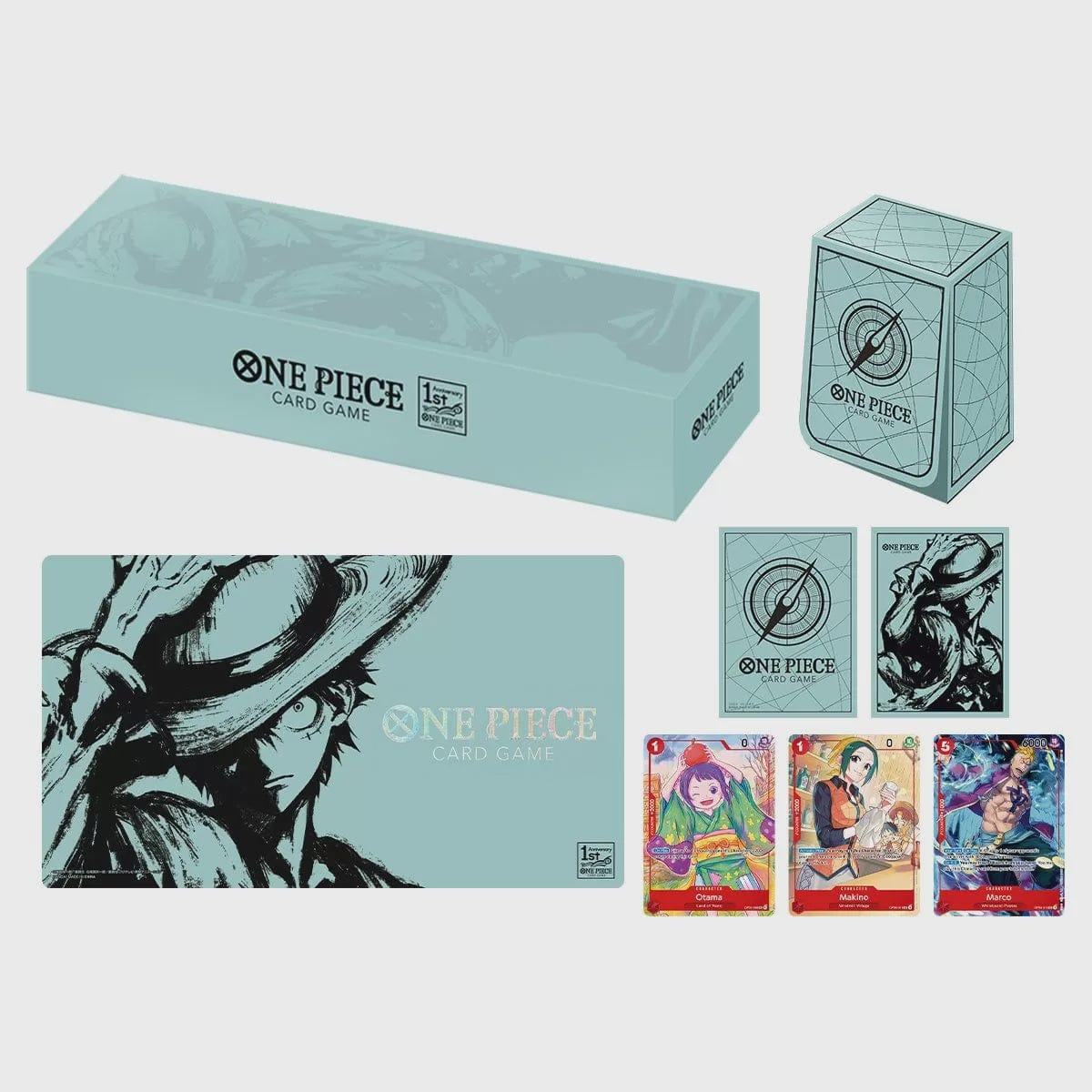 one piece Collectible Trading Cards One Piece Card Game Japanese 1st Anniversary Set