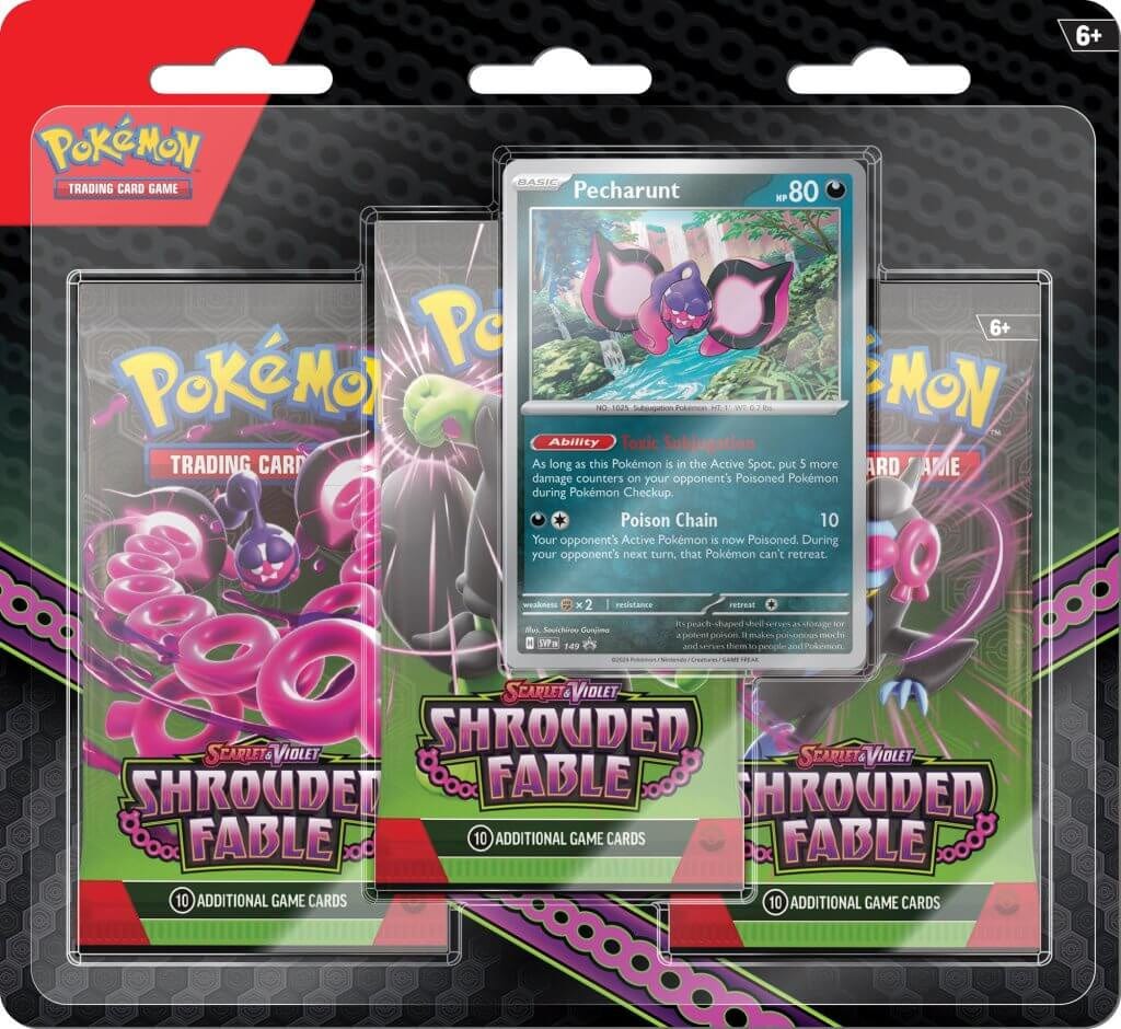 pokemon pokemon POKÉMON TCG Scarlet & Violet 6.5 Shrouded Fable 3 Pack Blister