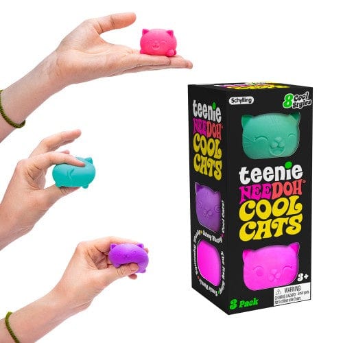schylling sensory NeeDoh: Cool Cats x 3 (ASSORTED)