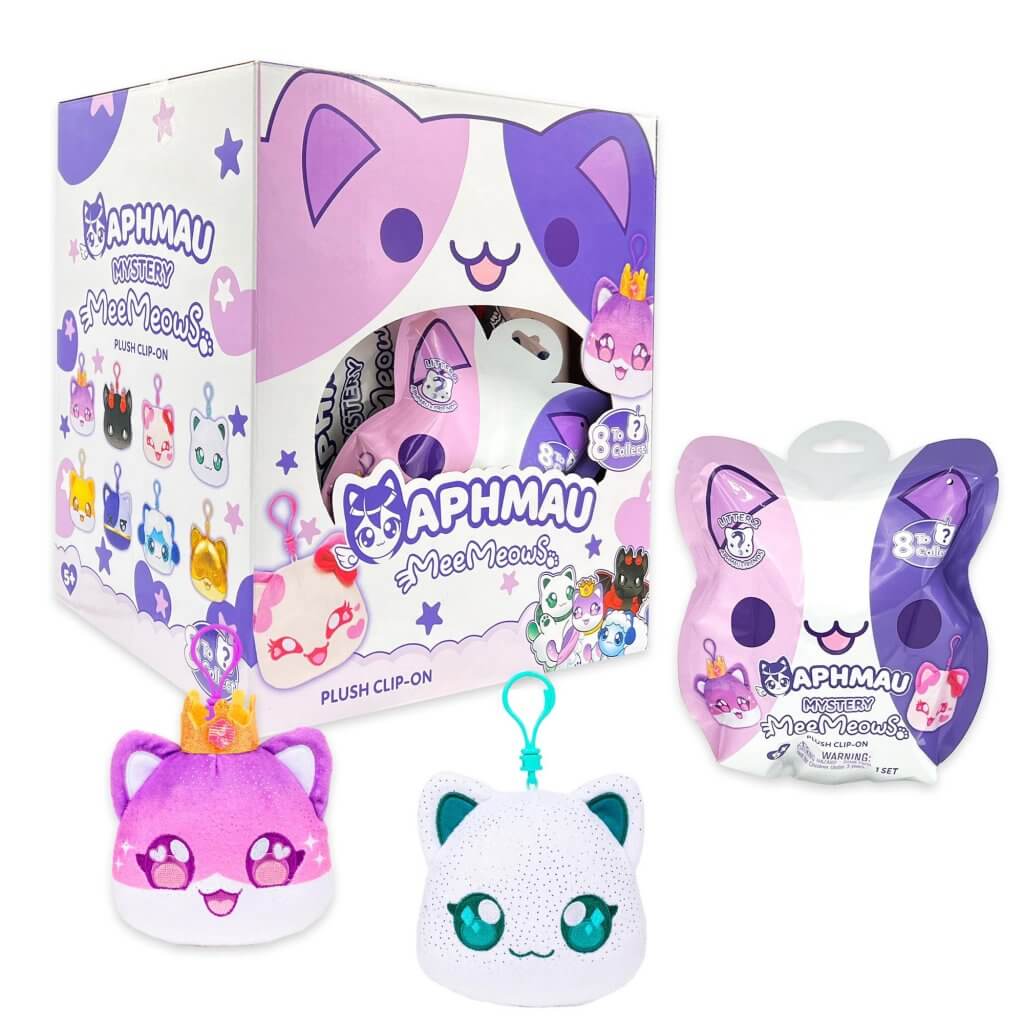 Techzone Geelong Aphmau Mystery MeeMeow Catface Plush Clip-Ons- Series 2