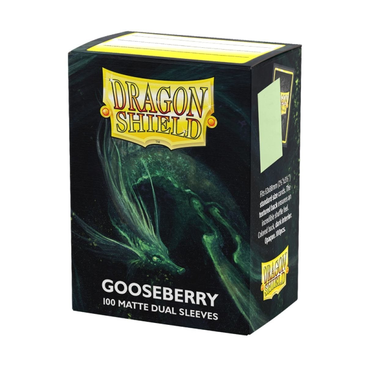 Techzone Geelong Dragon Shield: Sleeves – Matte Dual – Gooseberry