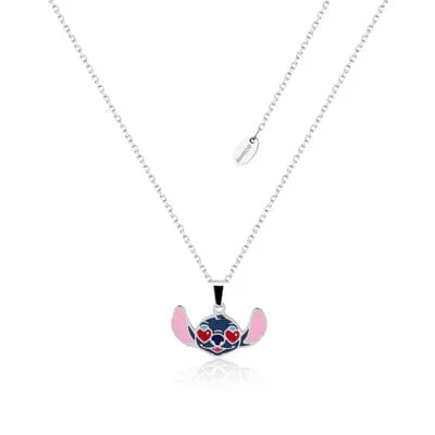 Techzone Geelong ECC Disney Lilo and Stitch Heart Eyes Enamel Necklace