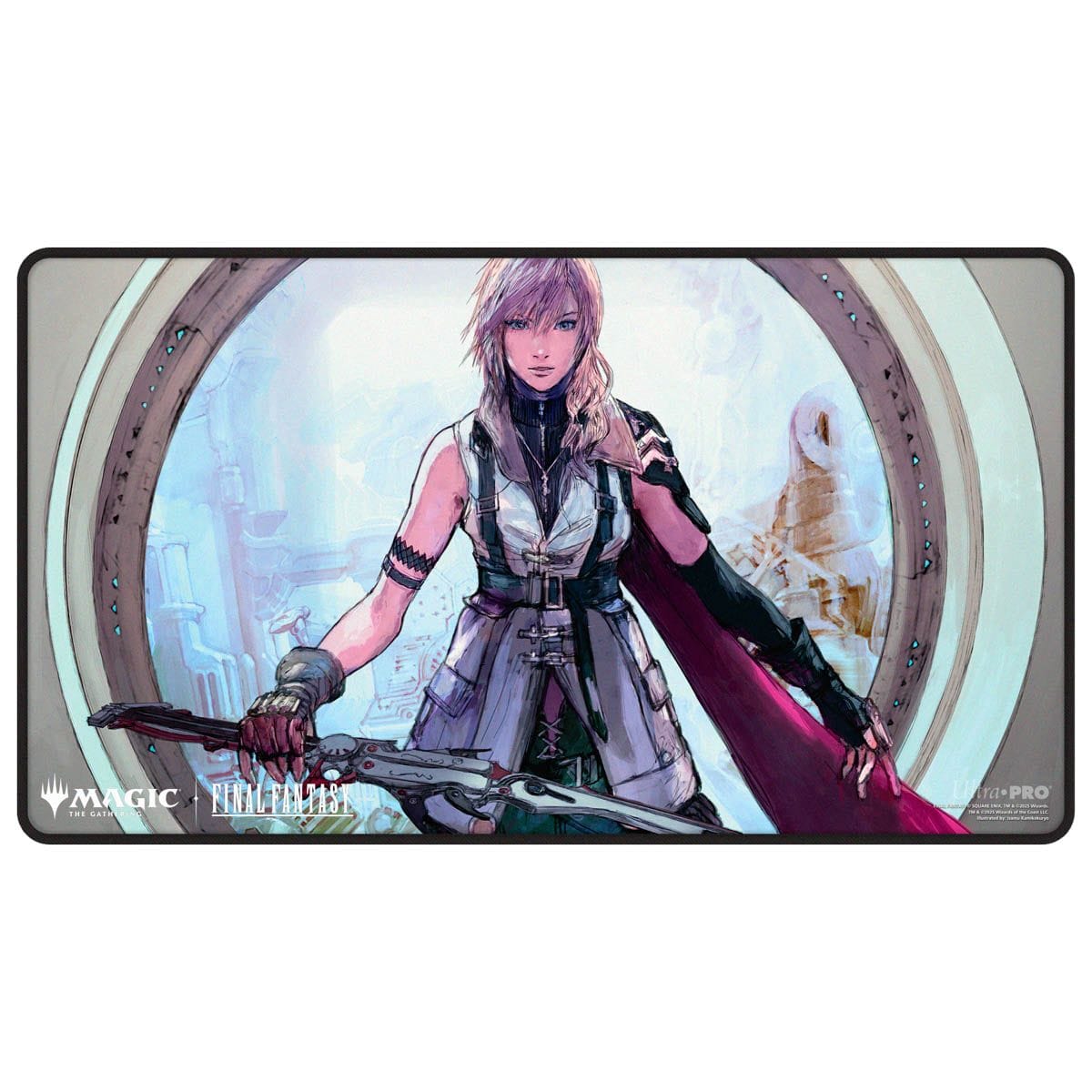 Techzone Geelong Magic the Gathering - FINAL FANTASY Black Stitched Playmat Premium W for MtG