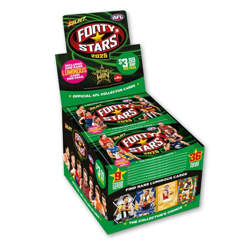 Select AFL Footy Stars 2025 Booster Box Techzone Geelong Select AFL Footy Stars 2025 Booster Box Techzone Geelong