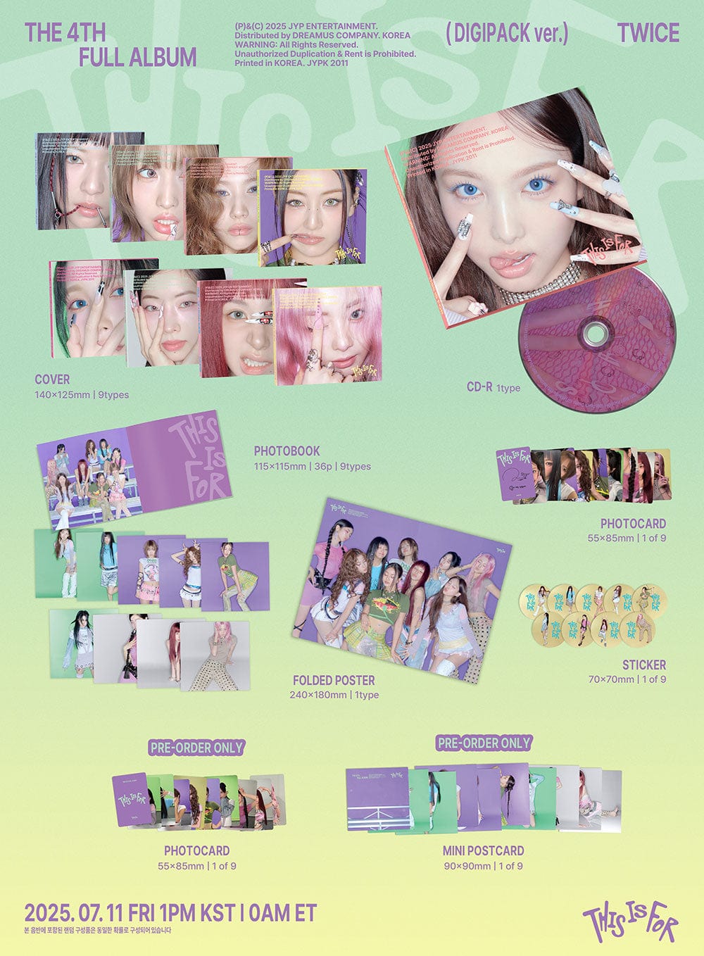 Techzone Geelong (TWICE) - [THIS IS FOR] (DIGIPACK ver.) (Random Vers.)