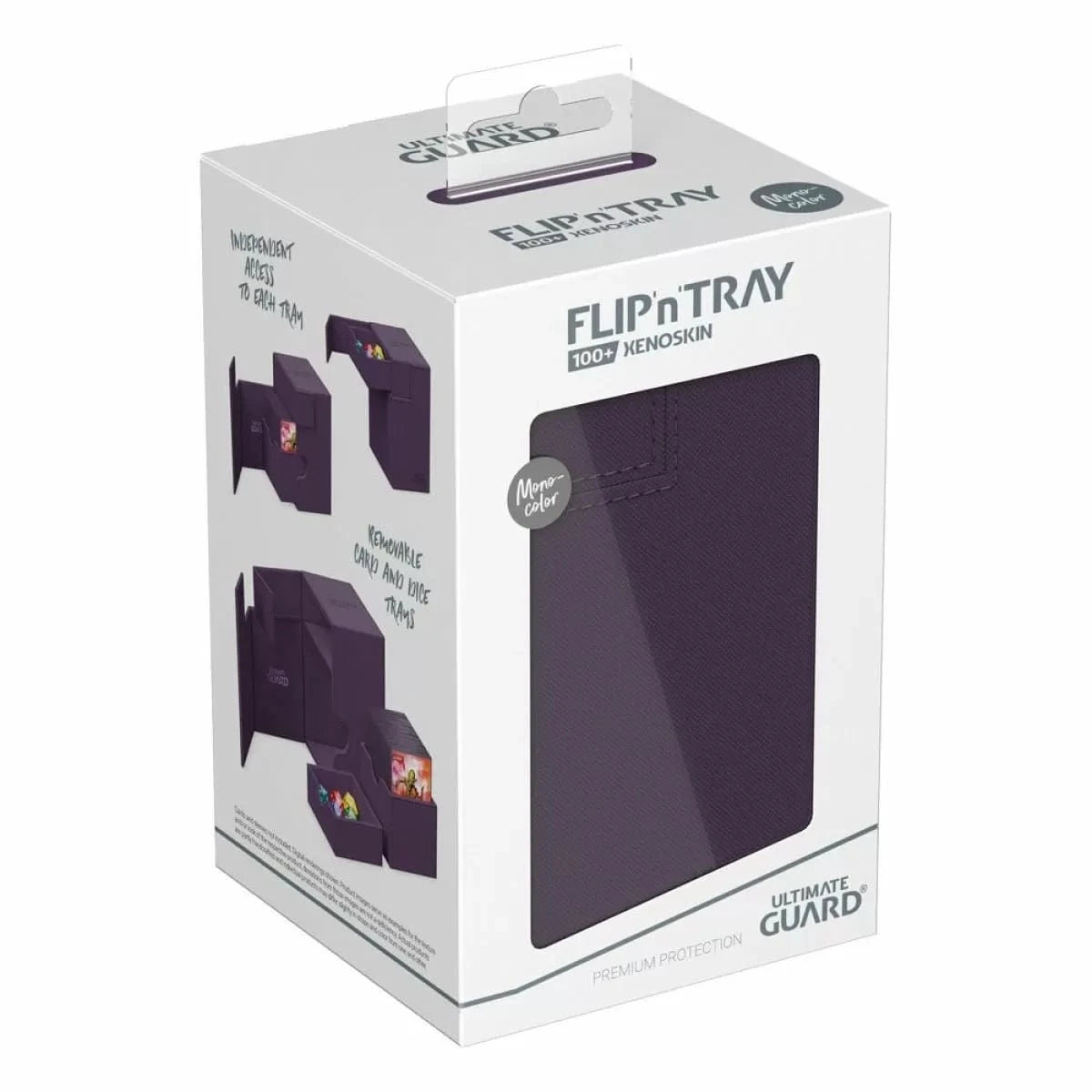 Techzone Geelong Ultimate Guard: Deck Box – XenoSkin Monocolor Flip'n'Tray 100+ – Purple