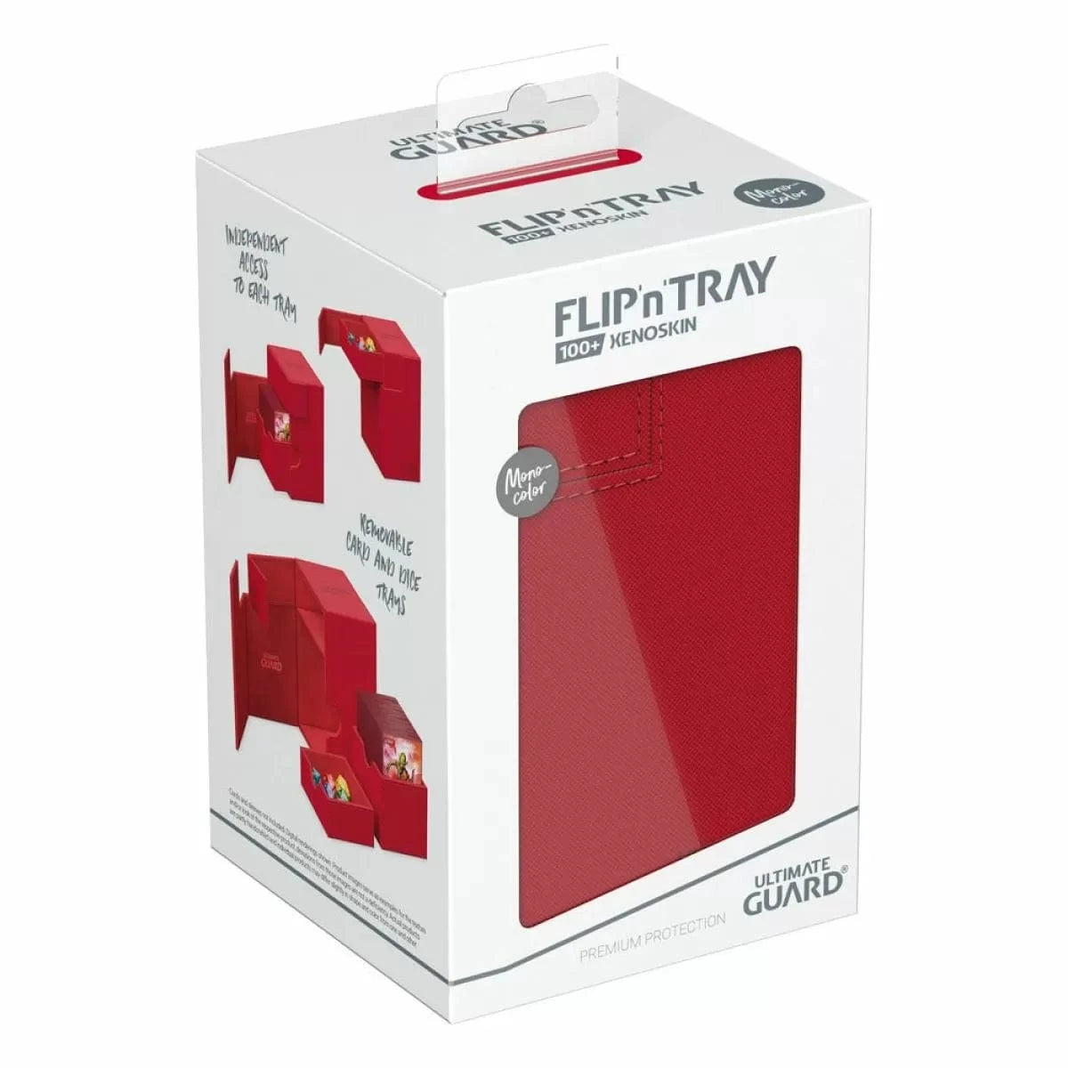 Techzone Geelong Ultimate Guard: Deck Box – XenoSkin Monocolor Flip'n'Tray 100+ – Red