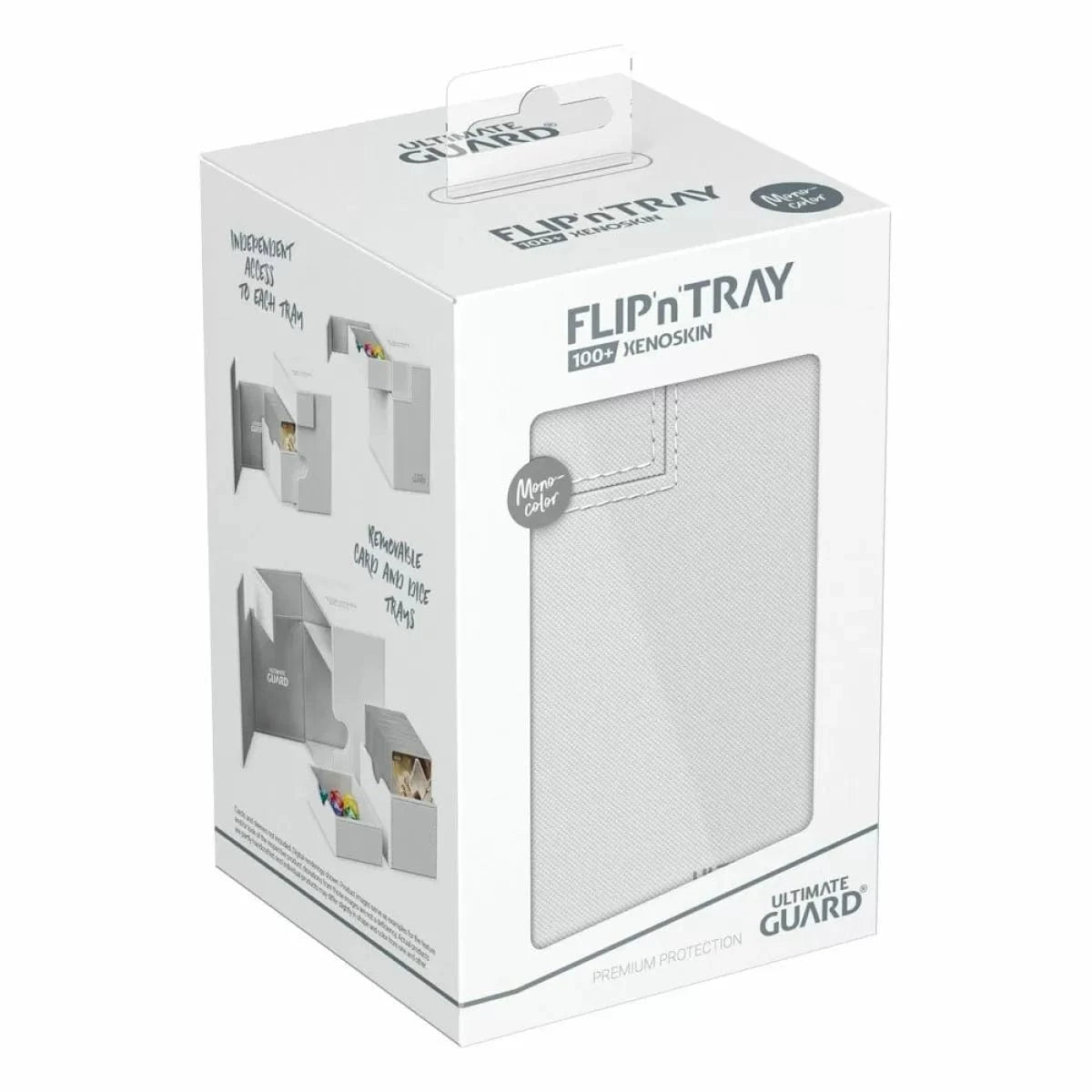 Techzone Geelong Ultimate Guard: Deck Box – XenoSkin Monocolor Flip'n'Tray 100+ – White