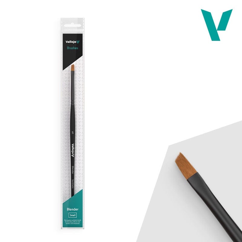 Vallejo Paint Vallejo - Brushes - Blender - Flat Angled Synthetic Brush Small