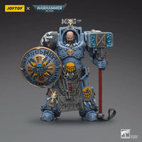 Thumbnail for warhammer figure Warhammer Collectibles: 1/18 Scale Space Wolves Arjac Rockfist