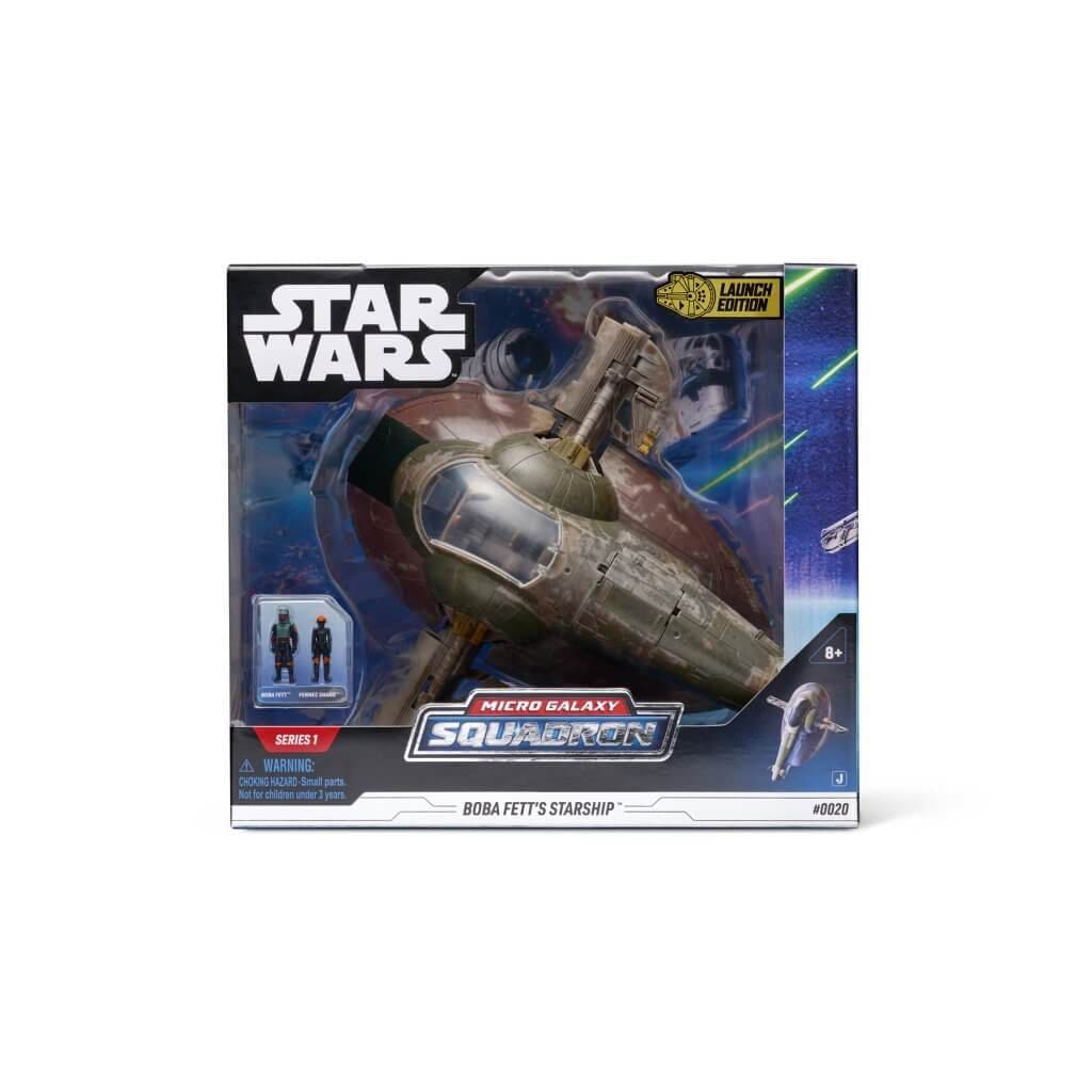 disney collectable STAR WARS Deluxe Vehicle (8" Vehicle & Figure) (2) - Boba Fett's Ship W1