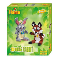 Thumbnail for hama General Hama Beads Gift Set - Fox and Rabbit