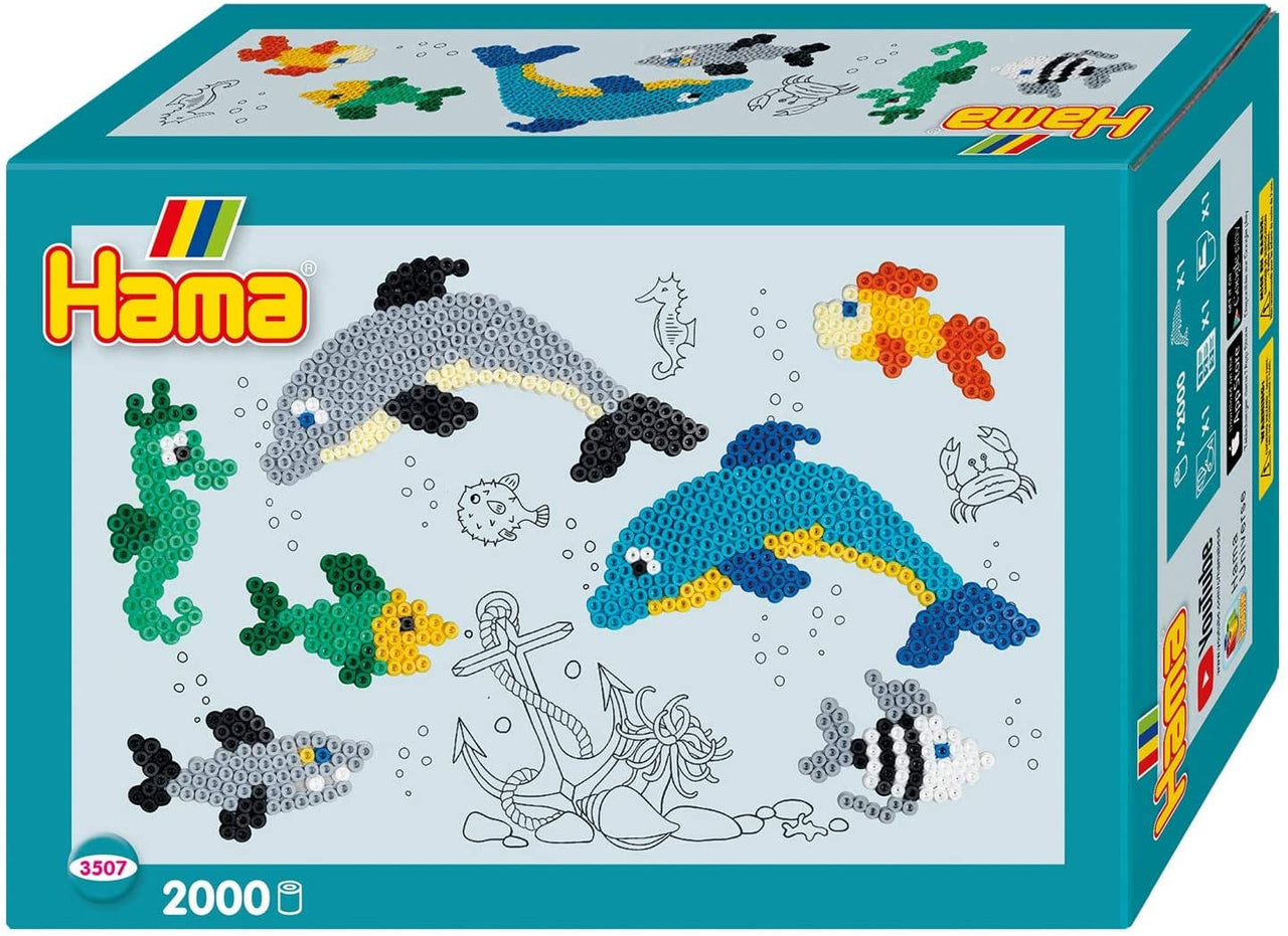 hama stem Hama Beads Gift Box – Dolphins (with 2,000 Hama beads)