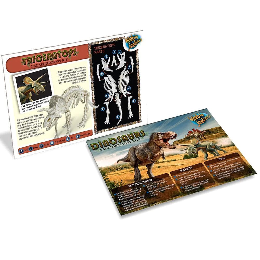 heebie jeebies stem Triceratops Palaeontology Kit