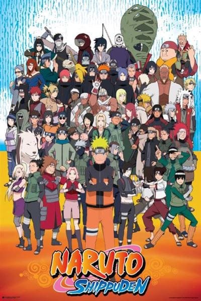 impact merch poster Naruto Shippuden - Cast Poster