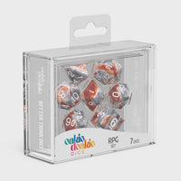 Thumbnail for lets play games dice Oakie Doakie Dice RPG Set GemiDice - Silver-Rust (7)
