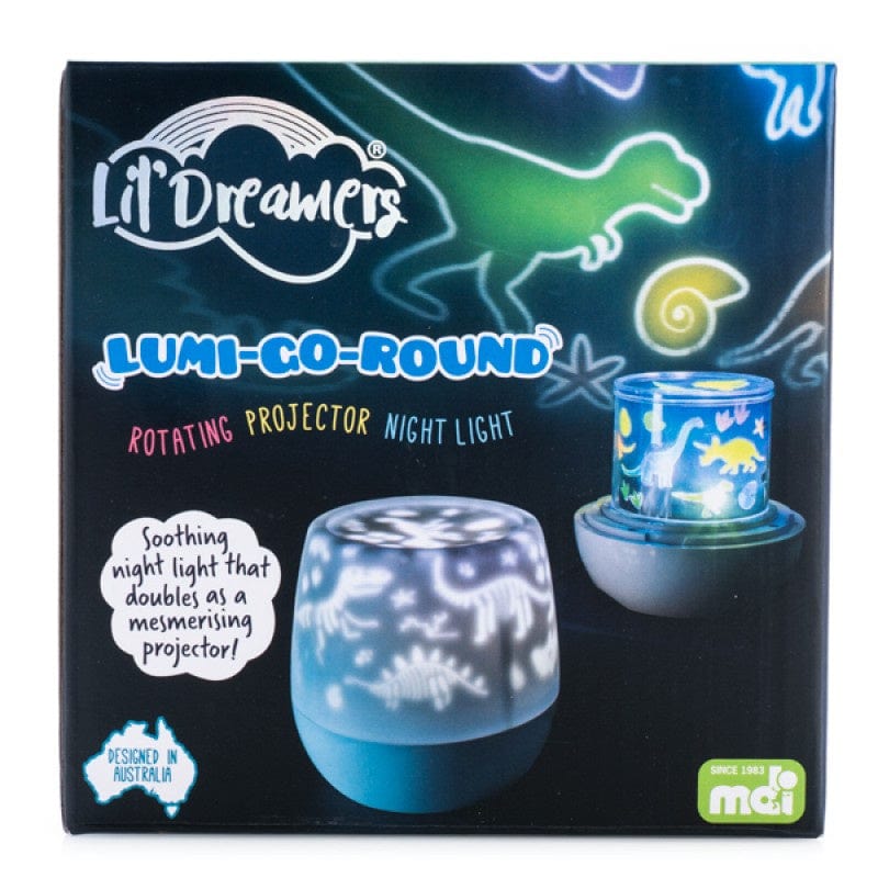 mdi light Lil Dreamers Lumi-Go-Round Dino Rotating Projector Light