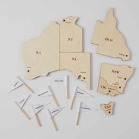 Thumbnail for Nordic Kids stem Wooden Map Of Australia Puzzle